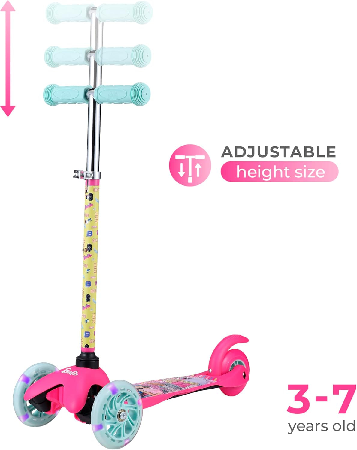 Scooter for Kids Ages 3-5 - Extra Wide Deck & Light up Wheels, Self Balancing Kids Toys for Boys & Girls, Choose Your Favorite Character