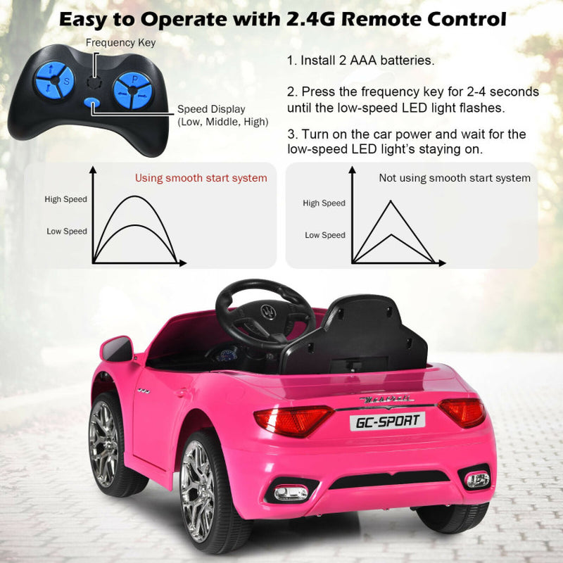 12V Kids Ride-On Car with Remote Control and Lights