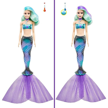 Barbie Color Reveal Mermaid Doll with 7 Surprises (Styles May Vary)