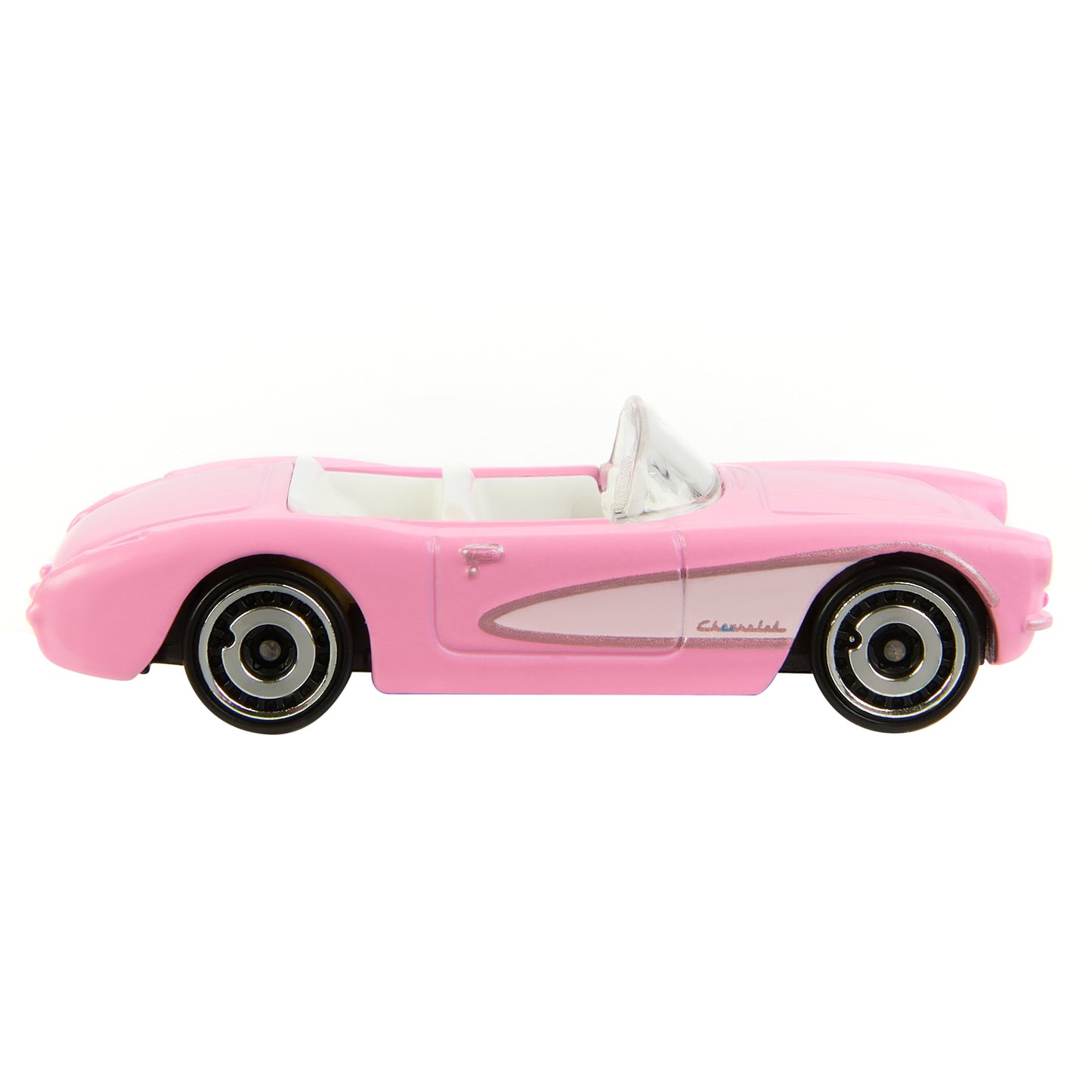 Barbie Car, Die-Cast Pink Corvette in 1:64 Scale from Barbie the Movie