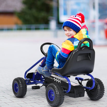 4 Wheel Pedal Powered Ride on Car with Adjustable Seat