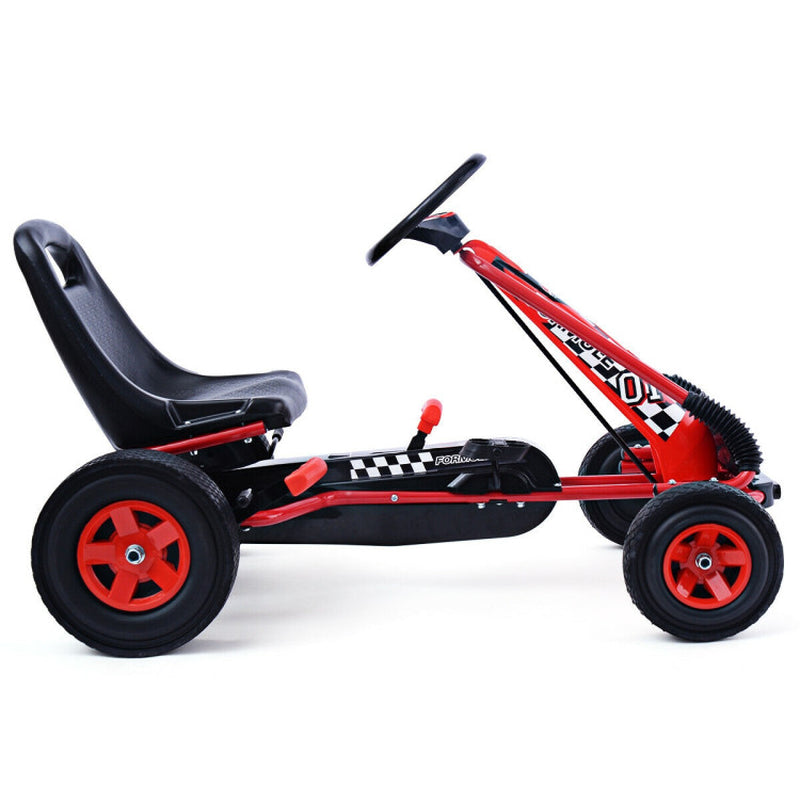 4 Wheels Kids Ride on Pedal Powered Bike Go Kart Racer Car Outdoor Play Toy