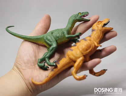 Wild Animal Dinosaur Model Ornaments Tyrannosaurus Rex Velociraptor Corythosaurus Miniature Decor Action Figures Figurine Toys