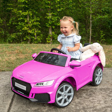 Kids Ride on Car, Licensed Audi TT 12V Electric Car Toy with Remote, LED Light - Pink