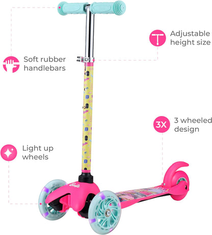 Scooter for Kids Ages 3-5 - Extra Wide Deck & Light up Wheels, Self Balancing Kids Toys for Boys & Girls, Choose Your Favorite Character