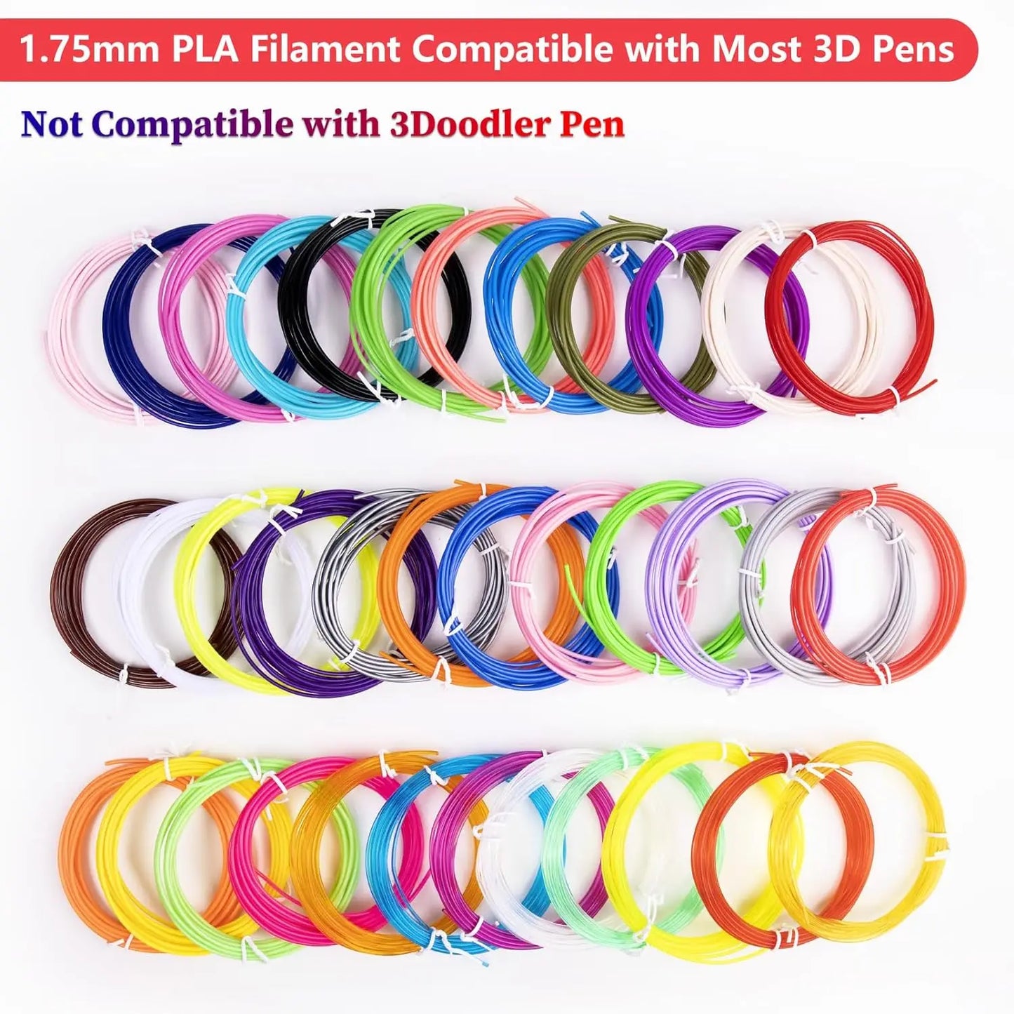 32 Colors 3D Pen PLA Filament