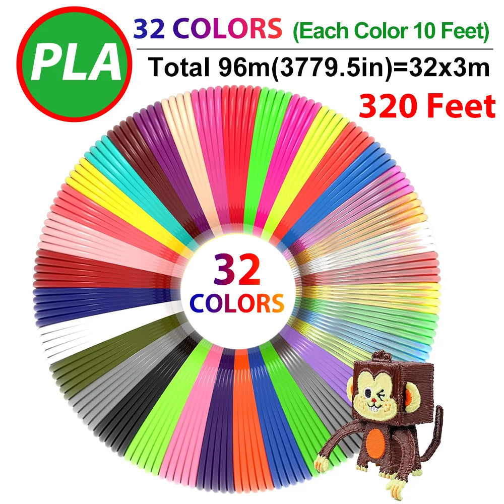 32 Colors 3D Pen PLA Filament