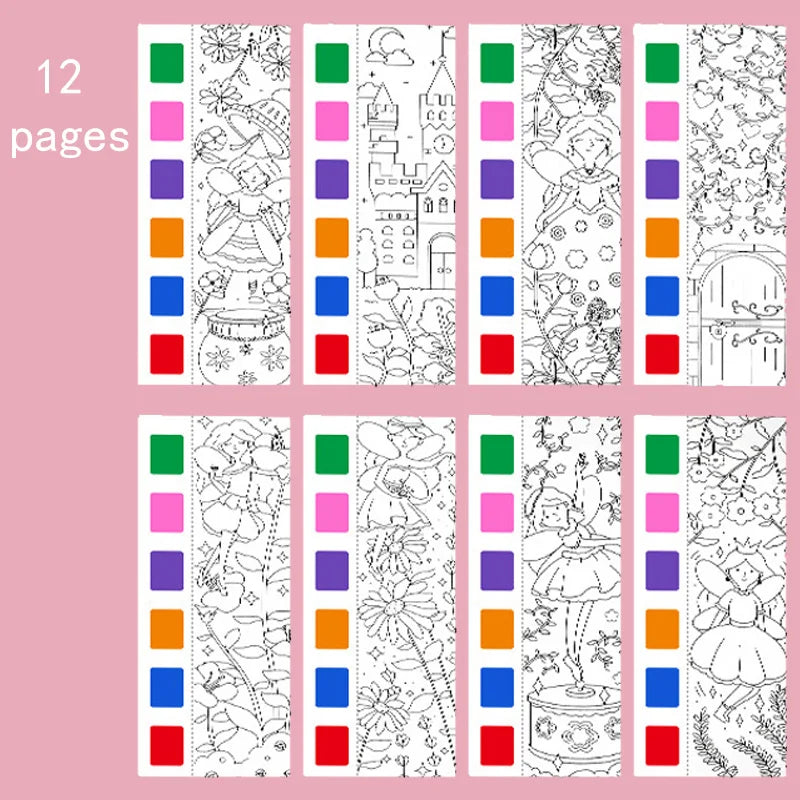 Children's Water colour Colouring Book