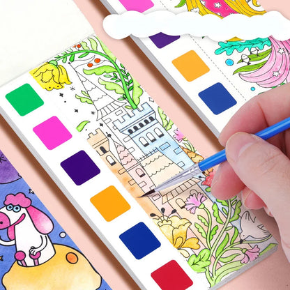 Children's Water colour Colouring Book