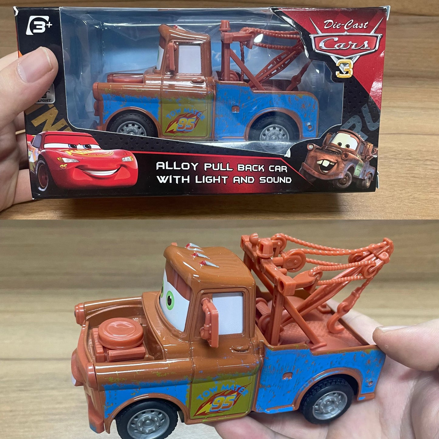 McQueen Woody With lights Inertial Pull-back Car