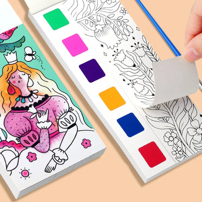 Children's Water colour Colouring Book