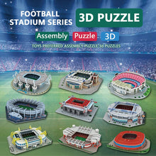 DIY 3D Paper Puzzle Football Field Stadium