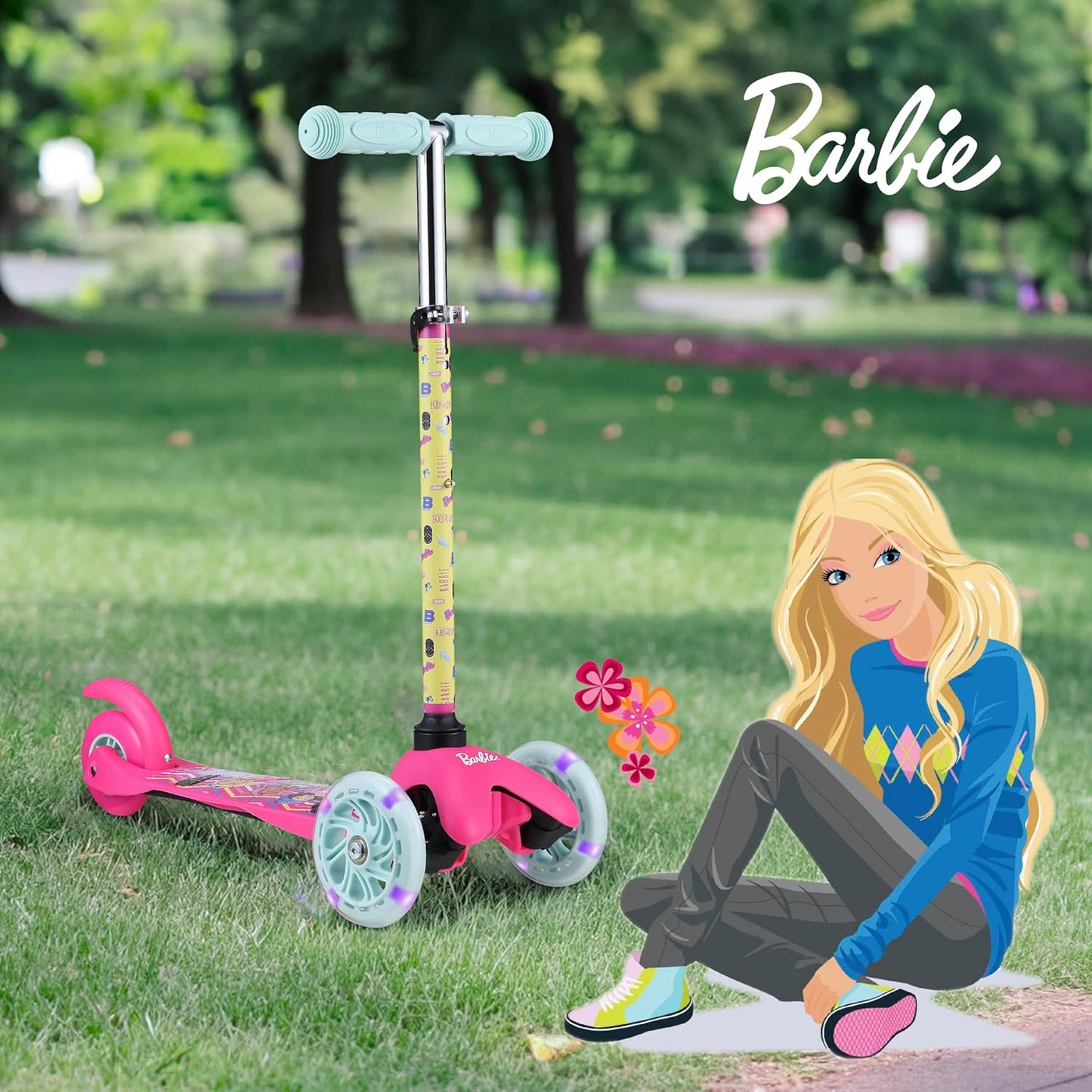 Scooter for Kids Ages 3-5 - Extra Wide Deck & Light up Wheels, Self Balancing Kids Toys for Boys & Girls, Choose Your Favorite Character