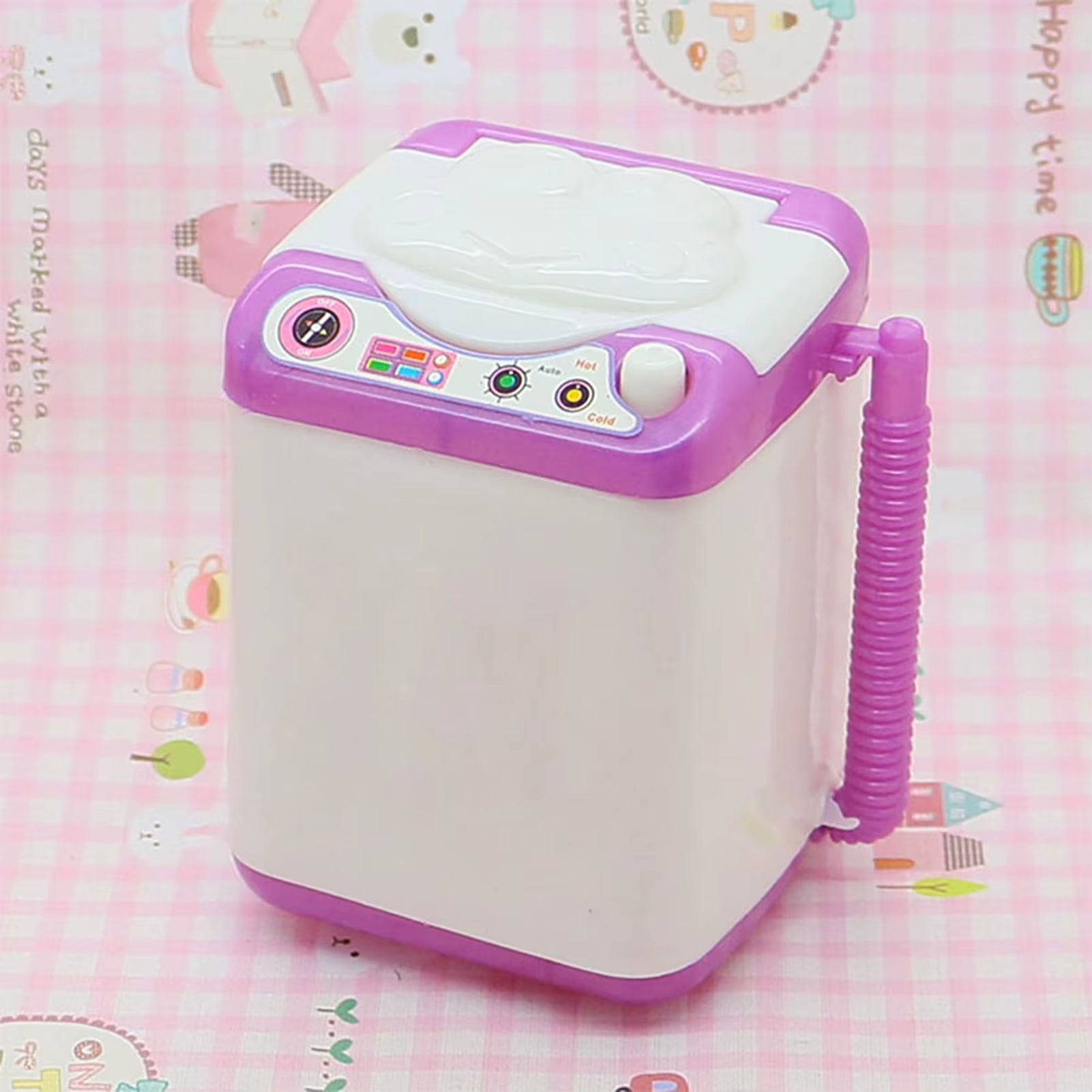 Original Washing Machine House for Dollhouse Furniture Miniatures Accessories Dolls Home Princess Parts Decorations Toy