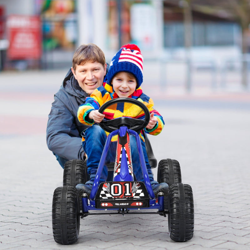 4 Wheel Pedal Powered Ride on Car with Adjustable Seat