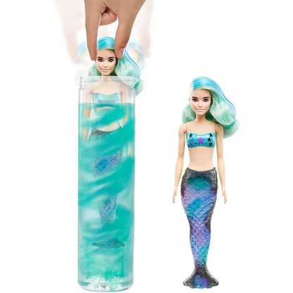 Barbie Color Reveal Mermaid Doll with 7 Surprises (Styles May Vary)