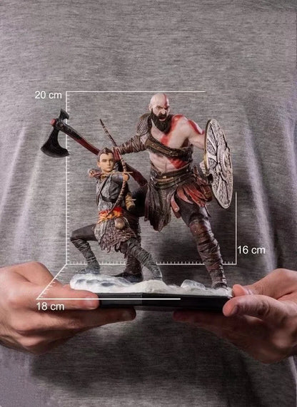 NECA God of War Classic Game PS4 Kratos PVC Action Figure Toy Game Statue Collectible Model Doll for Children Birthday Gift 20Cm