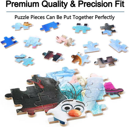 Puzzles for Kids Ages 4-8,Snowmen 100 Piece Puzzles for Kids,Educational Kids Puzzles Jigsaw Puzzles in a Metal Box,Children 100 Piece Puzzle Games Puzzle Toys for Girls and Boys