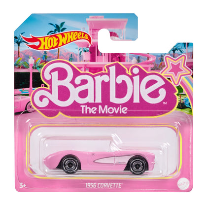 Barbie Car, Die-Cast Pink Corvette in 1:64 Scale from Barbie the Movie